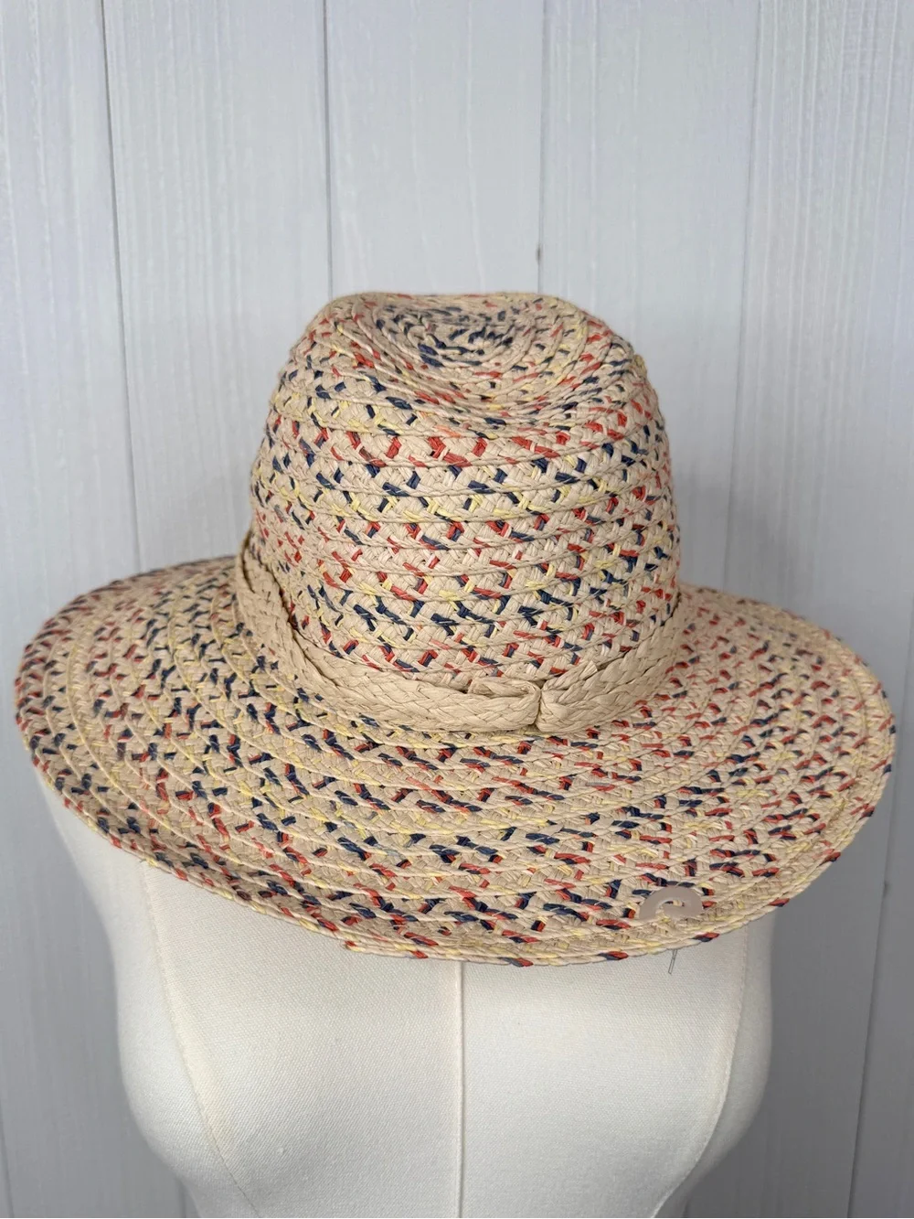 San Diego Hat Company Cheers - Multi Color Woven Paperbraid Fedora